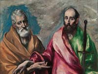 El Greco's Saint Peter and Saint Paul at the National Art Museum of Catalonia