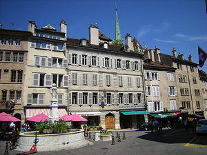 Place du Bourg-de-Four in Geneva, Switzerland