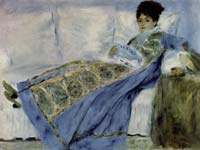 Renoir's Madame Monet reading Le Figaro, on permanent display at the Gulbenkian.