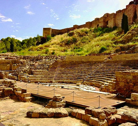 A view of the Roman Theatre in Malaga, Spain (© andynash, CC BY-SA 2.0)