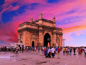 The Gateway of India during a beautiful sunset in Mumbai