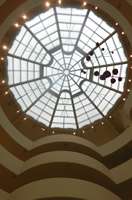 The skylight in the unique Guggenheim Museum building