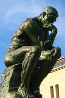 The Thinker, found at the peaceful Rodin Museum