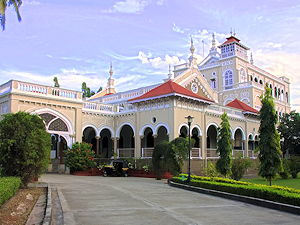 A photo of the Aga Khan Palace in Pune, India