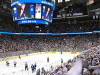 The Rogers Arena, Vancouver, hosts a variety of sporting events